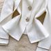 Elegant French-Style Rose Button Blouse - Women's Long Sleeve Lapel Shirt With Floral Detailing, Loose Fit & Versatile Fall Wardrobe Essential_ecoleips.com