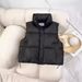 Women's Quilted Puffer Vest With Stand Collar, Loose Fit, Solid Color, Casual Winter Vest For Women (Beige, Black, Green, Coffee)_ecoleips.com