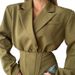 Women's Fashion Short Blazer Jacket And Irregular Vest Two Piece Set European American Style for Autumn_ecoleips.com