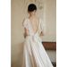 Women's Clothing Light White Style Wedding Dress Slimming Retro Simple Bridal Gown For Travel Photography Departure And Reception_ecoleips.com