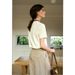 OLrain Women T-Shirt 2026 New Summer Neckline Hollow Tops French Style Silk Scarf With Embroidered Short-sleeved Tees O57XT96396_ecoleips.com