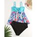 Sexy High Waist Bikini Set - Women's Ruffle Strappy Swimwear (Push Up Tummy Control Adjustable Ties Beach Vacation)_ecoleips.com