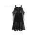 's New European And American Cross-border Halloween Strap Dress, Lace-up Dress For Women_ecoleips.com