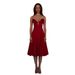 Deep V Neck Evening Gown Wholesale New Christmas Dress with 3D Floral Design Cross Border Single Piece Midi Skirt for Women_ecoleips.com