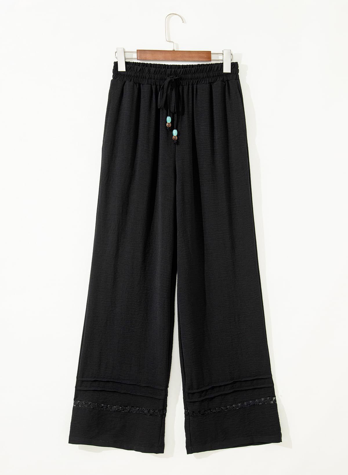 K Fashionable Casual Solid Color Loose-fitting High-waisted Straight-leg Cut-out Wide-leg Pants With Draping Effect_ecoleips.com