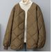 Women's Lightweight Quilted Puffer Jacket – Oversized Short Baseball Style Coat, Breathable Stretch Fabric For Casual & Streetwear_ecoleips.com