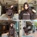 girl 251014-148 Internet Celebrity Same Style/ Color-Block English Jacquard Hooded Loose Pullover Sweater_ecoleips.com