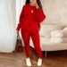 European And American Hot Sale Fashion Casual Knitted Long Pants Export Women's Woolen Suit_ecoleips.com