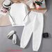 Men's Letter Print Sweatshirt & Jogger Set – Oversized Casual Lounge Wear (S-XXL, Black/White, Polyester, Streetwear Comfort For Gym & Daily Errands)_ecoleips.com