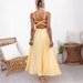 Women's Clothing New Suspenders Pleated Women's Suspenders Elegant Sexy Banquet Backless Dress_ecoleips.com