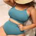 2026 Foreign Trade Order European And American New Style Solid Color Swimwear For Plus-size Women, Sexy Bikini, In-stock_ecoleips.com