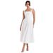 European American Cross-border Sweet Youthful Embroidered White Camisole For Women, Pure And Alluring, Waist-cinching,_ecoleips.com