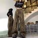 American Retro Leopard Print Wide-leg Jeans For Women, New Autumn Style, Loose Straight Pants, Casual Floor-length_ecoleips.com