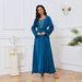 Women's Clothing Women's Muslim Robe New Beaded Temperament Slim Dress_ecoleips.com