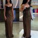 Women's Clothing Women's Slim Silk Dress Gold And Silver Casual Party Dress With Slit Summer For Formal & Casual For Women_ecoleips.com