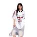 Women's Clothing Ice Hockey Uniforms Jerseys Sports Retro Short Sleeved T Shirts Loose Tops_ecoleips.com