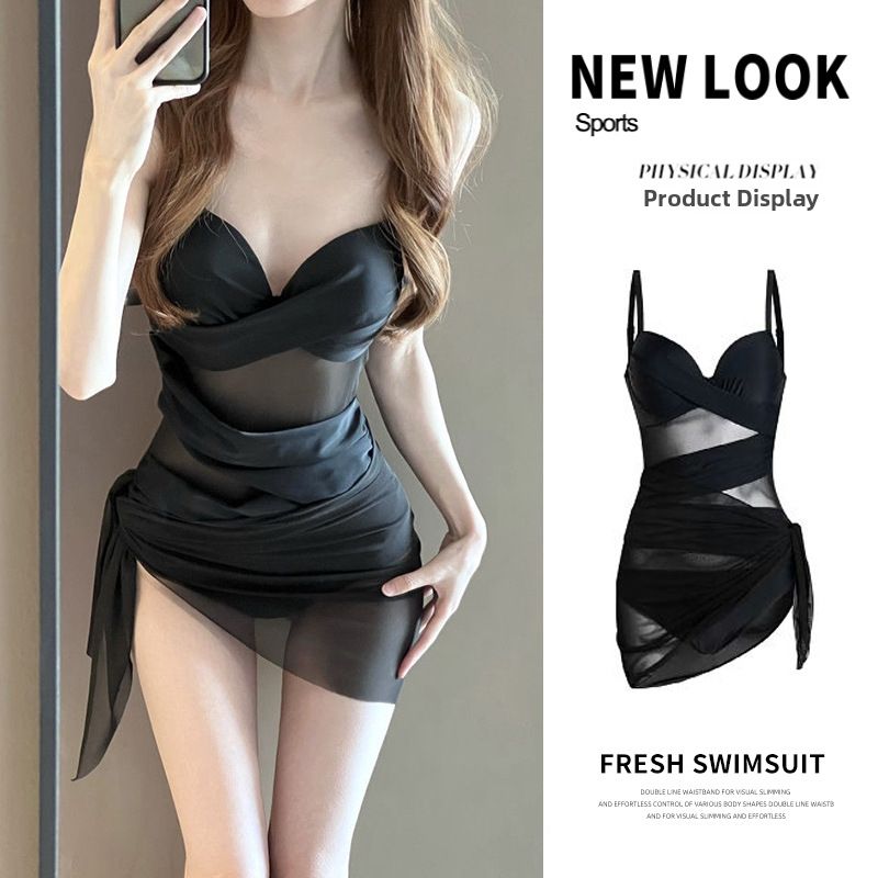 New Style Swimsuit Sexy One Piece For Small Busts Women's Beach Vacation Hot Springs Suitable Swimwear_ecoleips.com