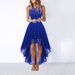 new sexy lace stitching large swing chiffon dress dress dinner dress_ecoleips.com