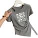 Women's Clothing Women's Irregularly Patterned Hollow Out Printed Short Sleeve T-Shirt Stylish Summer Design Fashionable Pleated Top_ecoleips.com