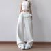 Women's Clothing Loose Fitting All Match Casual Pants For Women Spring New Sweatpants Skirt Style Casual Pants Straight Leg Sports Pants_ecoleips.com