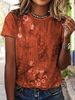 Women's Tee - Vintage Floral Lace Pattern Graphic, Elegant Retro Print Design For Casual Daily Wear_ecoleips.com