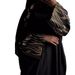 F422 Foreign Trade Cross-Border E-commerce Independent Station Arabic Embroidery Floral Fashionable Outerwear Abaya Robe_ecoleips.com