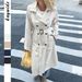 Diyun European And American Vacation Solid Color Long Sleeve Coat Women's Fashion 2025 Autumn Winter_ecoleips.com