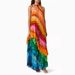 Women's Sexy Off-Shoulder Fluffy Cake Dress Fashion Print Independent Station European American Style Cross Border Design Spring/Autumn Summer_ecoleips.com