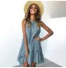 Ruffled Polka Dot Dress For Women, Sleeveless, Round Neck, Loose Hem, New_ecoleips.com