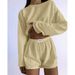 Spring And Summer New European And American Women's Suits, Fashionable And Simple Slim-fitting Loose Pullover Tops And Shorts_ecoleips.com