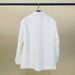 White Double-Breasted Mid-Length Blazer For Women, Embellished With Delicate Beading, Elegant Oversized Office Coat_ecoleips.com