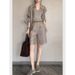Women's High End Shirt Set Summer Casual Loose Fitting Vintage Style Trendy Whole Set_ecoleips.com