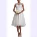 New 2025 round Neck Lace Slim Fit Mid-Length Wedding Dress Fashionable Foreign Trade Style for Women_ecoleips.com