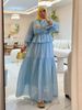 Women's Two Piece Suit Petal Sleeve Spliced Skirt New Style Top And Skirt Set_ecoleips.com