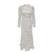 Women's Clothing Autumn New Round Neck Long Sleeve Heavy High Waist Dress For Women_ecoleips.com