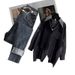 Women's Clothing New Style Fashionable Patchwork Shirt Top Slim All Match Jeans Two Piece Suit Trendy_ecoleips.com
