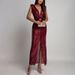 Elegant Hight Waist Solid Party Dress Women Casual Sleeveless Sequined Cocktail Dress 2026 Sexy Deep V-neck Split Evening Dress_ecoleips.com