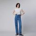 Women's Clothing Jeans Women's Autumn New Style Light Luxury Texture Big Cow Fabric Tall And Thin Three Color High Waist Straight Pants_ecoleips.com