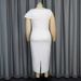 Women’s Clothing banquet evening dress round neck sleeveless shape flower dress Party dress_ecoleips.com