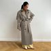 Aria Basics Aria Basics Cross-Border Long Trench European And American Style 2025 Autumn Winter Pure Cotton Vintage Loose Coat With Tie Waist_ecoleips.com