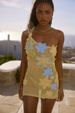Women's Clothing Women's Dress Temperament Elegant Beach Knitted Flower Women's Mini Dress_ecoleips.com
