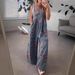 Women's Clothing Summer Denim Floral Print Jumpsuit Women's Sleeveless Casual Overalls European And American Style Fashion Jumpsuits Rompers_ecoleips.com