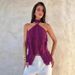 European American Style Women's Halter Neck Top Fashionable off Shoulder Design Slimming Outerwear Hot Girl Temperament Summer_ecoleips.com