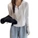 The Design Sense Is Niche Autumn Short Zipper Top Is Thin And Thin, Long-Sleeved Hooded Sweatshirt Is Foreign Women_ecoleips.com