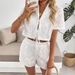 Women's Summer Fashionable Casual Solid Color Short Sleeve Pant Set New Arrival_ecoleips.com