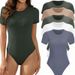 Women's Clothing Women's Slimming Milk Silk Bodysuit Set Style Comfortable Slight Elasticity Jumpsuits Rompers_ecoleips.com