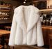 Autumn And Winter New Lapel Fur Coat Women's Fur Jacket Loose Medium And Long Coat Women's Clothing_ecoleips.com