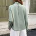 Elegant Solid Color Long Sleeve Blouse For Women - Timeless Office & Casual Wear - Stretch Comfort Fabric - Breathable & Wrinkle-Resistant - S/M/L/XL_ecoleips.com
