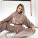 Women's Clothing fashion sports suit long sleeved hooded sweatshirt trousers two piece suit_ecoleips.com