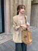 ng2510292 Stylish And Elegant Casual Blazer For Women, Autumn Korean Version, This Year's Popular Loose Fashion Jacket_ecoleips.com